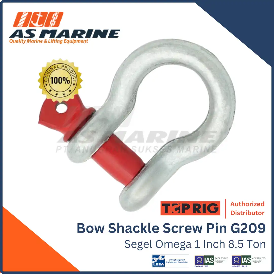 Shackle Omega G209 Toprig Screw PIN 1 Inch